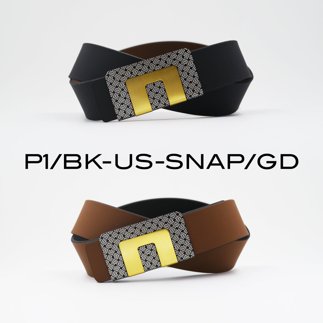 MIN BELT - BLACK P1 BUCKLE, USUAL STRAP